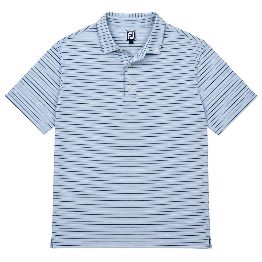 FootJoy Athletic Fit Golf Polo Size 2XL Blue Striped 1
