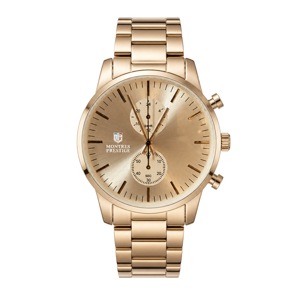 Montres Prestige Men's Watch 42mm Gold MPW-0123 1