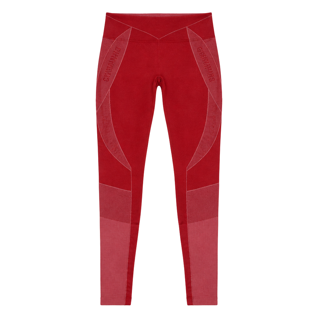 Gymshark Vital Seamless Leggings Size XS Red Ombre Athletic Pants 1