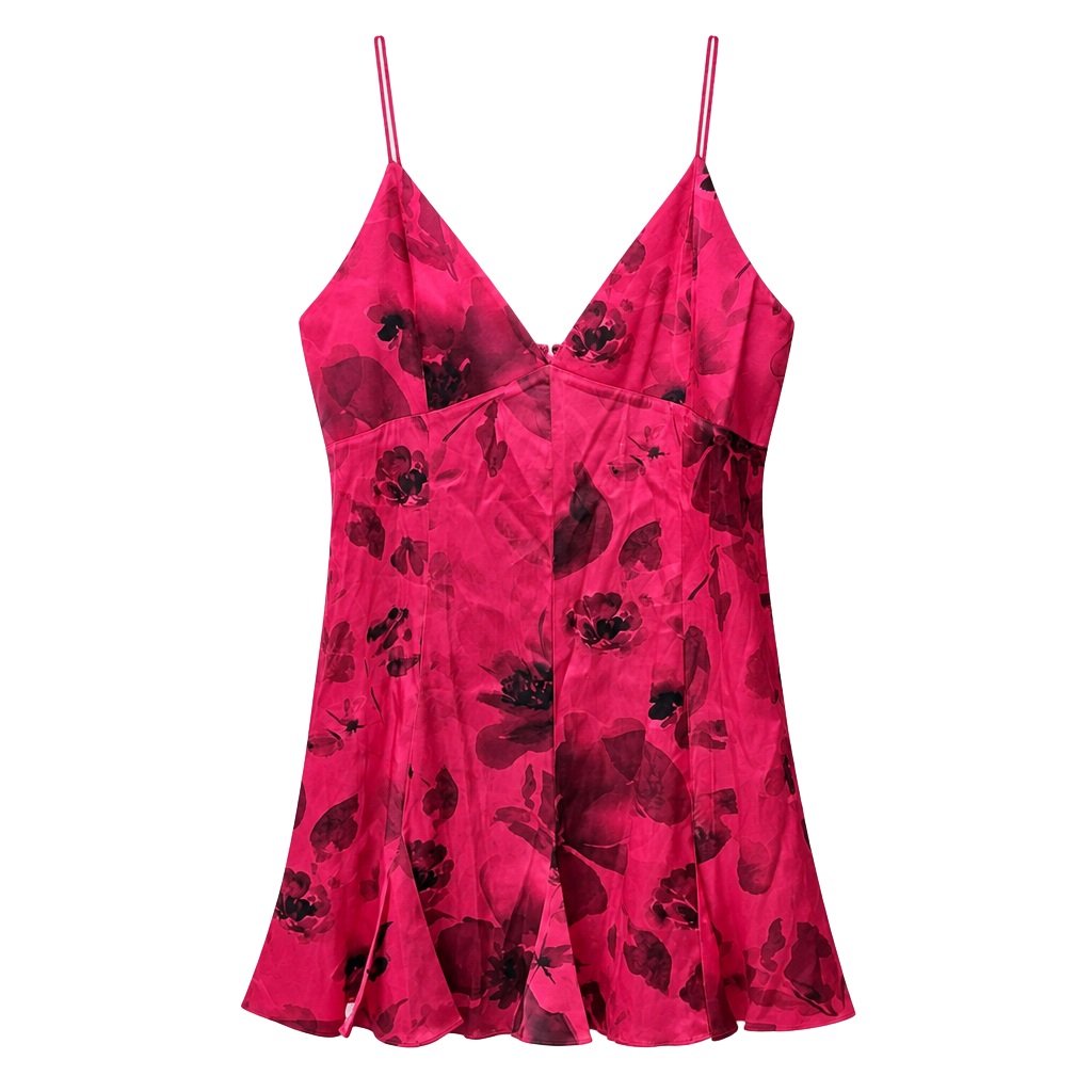 Alice + Olivia Julietta Mini Dress in Floral Fling Raspberry flaw 14 1