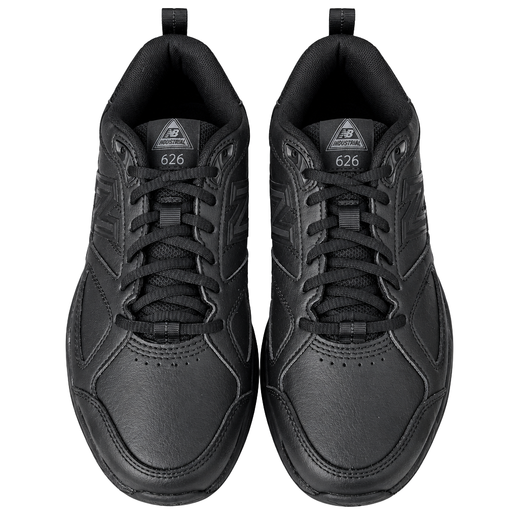 Brand New New Balance WID626K2 women Size 7 D Black Leather Slip Resistant Shoes. 1