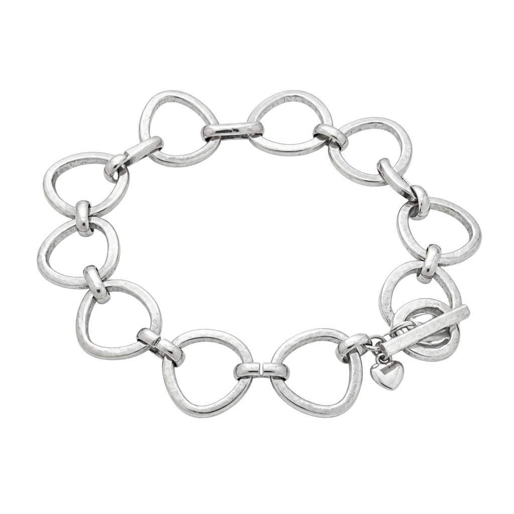 Silpada Sterling Silver Silver Rush Link Toggle Bracelet B2709 1