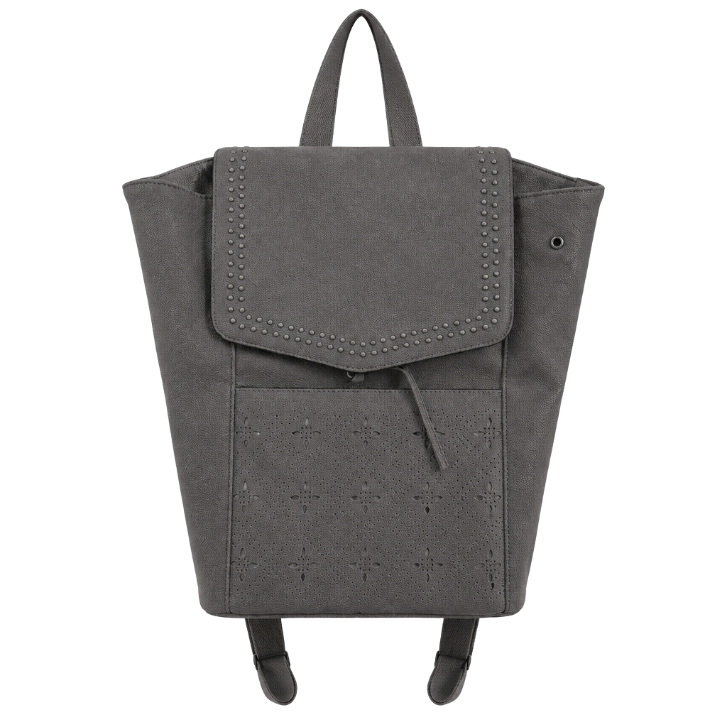 MKF Collection Elke Convertible Backpack Pewter 1