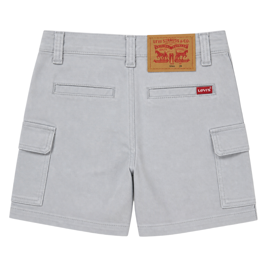 Levis Boys 16 Youth Utility Cargo Shorts Gray NWT Comfort Stretch Waist 28 1