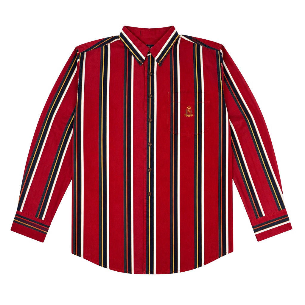 Chaps Ralph Lauren Stripe Button Shirt Mens XL 1