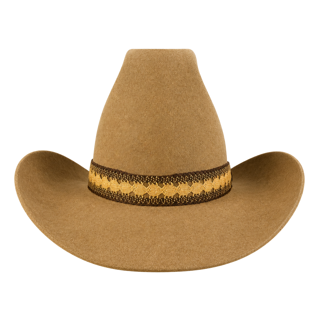Vintage Stetson 5X Beaver Brown Felt Cowboy Hat Cattleman Western Size 7 USA 1