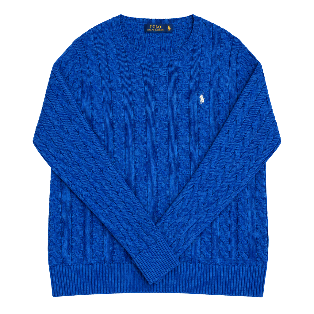 Polo Ralph Lauren Cable Knit Sweater Size XXL Blue 1