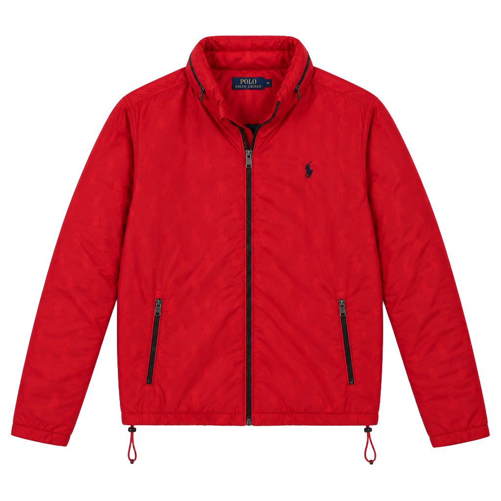 Polo Ralph Lauren Jacket Size XXL Red Full Zip Windbreaker 1