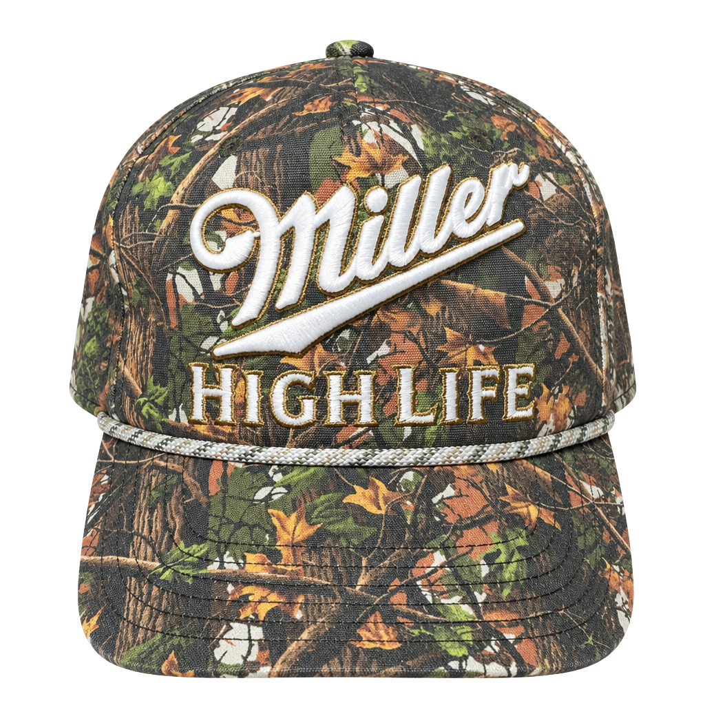 Miller High Life Real Tree Camo Beer Snapback 1