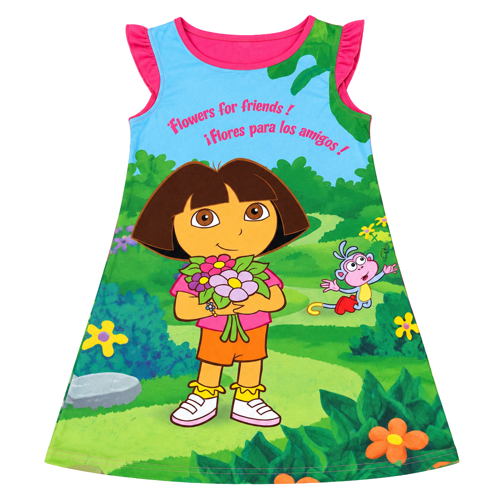 2004 Nick Jr. Dora The Explorer Nightgown Size 5 1