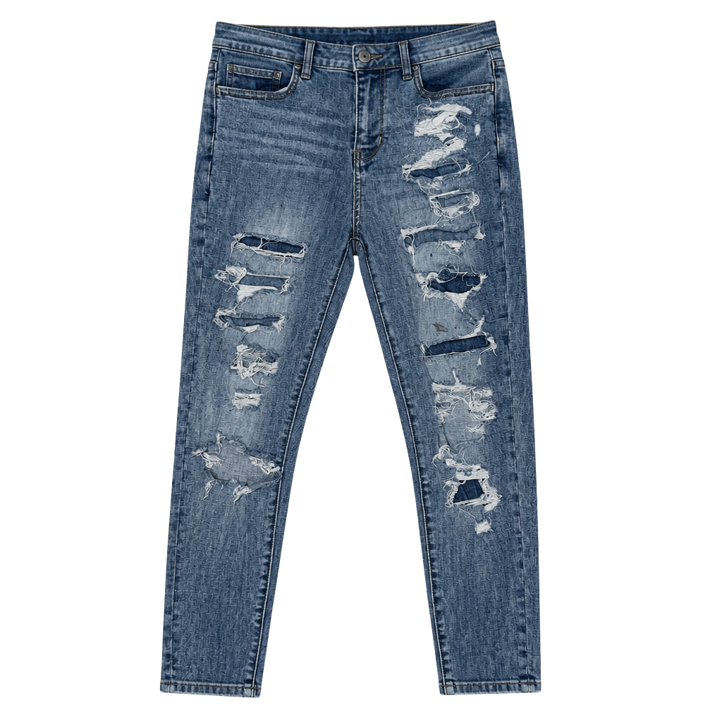 American Eagle Curvy Hi-Rise Jegging Distressed Skinny Jeans Size 4 1