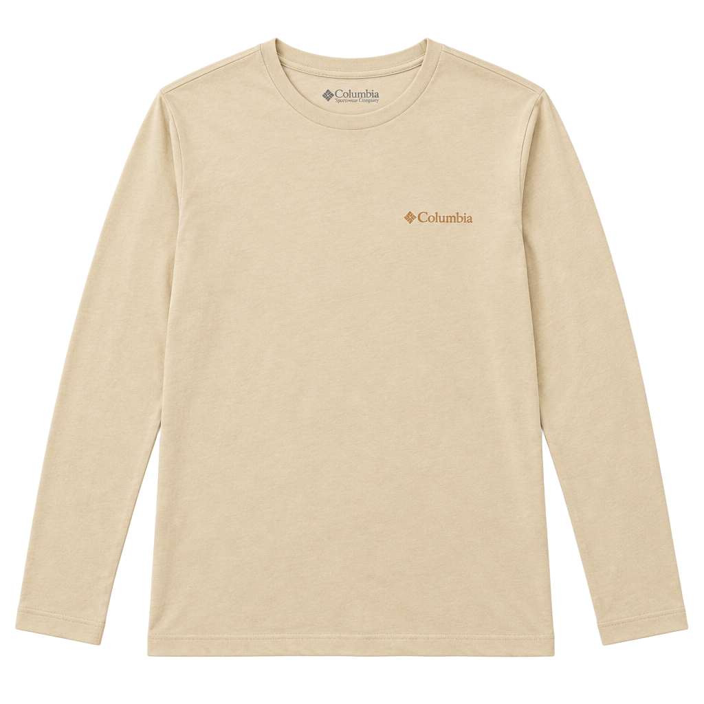 Columbia Long Sleeve T-Shirt Beige 1