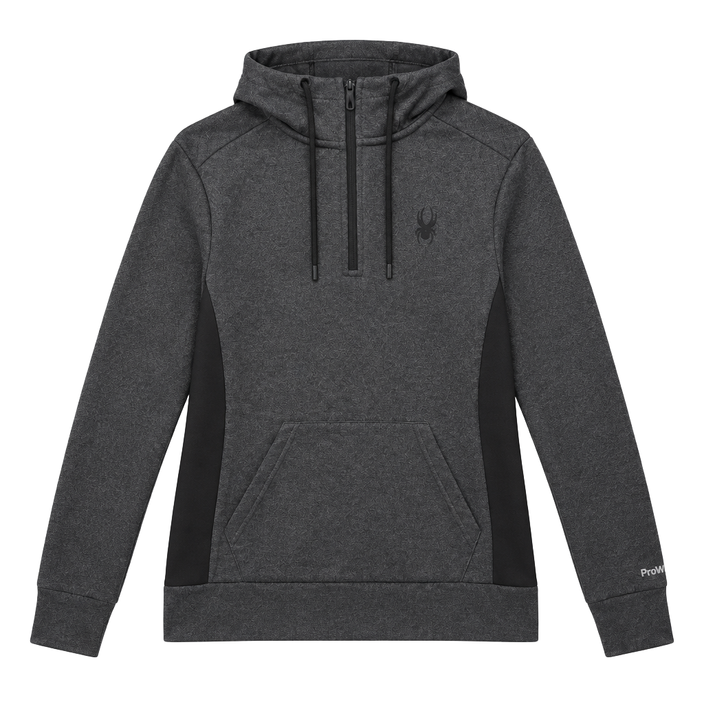 Spyder Men's Gray Half Zip Hoodie 1