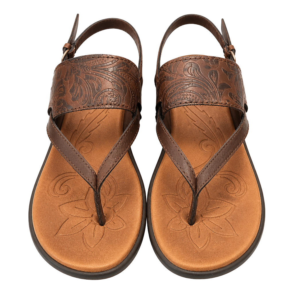 BOC Born Concept Sandals Womens 8M Slingback Brown Strappy 1