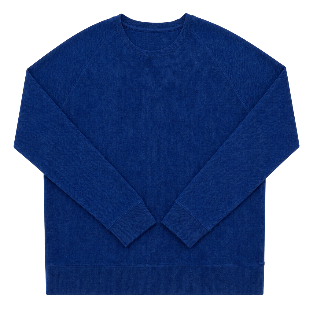 Banana Republic Navy Blue Waffle Knit Crew Neck Pullover Sweatshirt XL 1