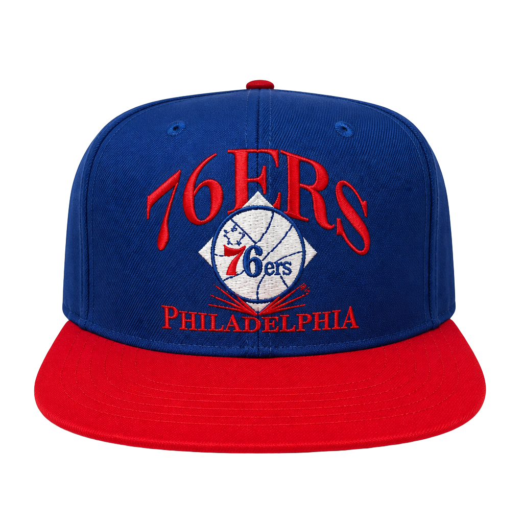 Vintage 90s Philadelphia 76ers AJD Youth Snapback Hat 1