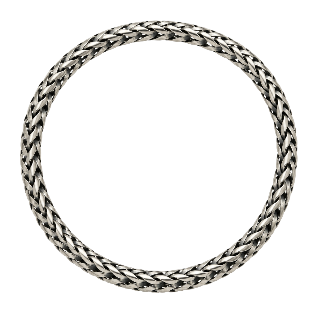 John Hardy 925 7 1/2 inch sterling silver woven bracelet 1