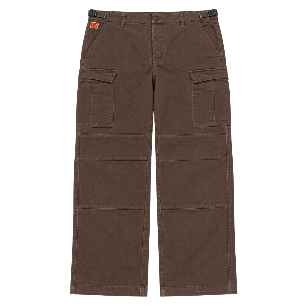 Empyre Cargo Pants Size 30 Brown Loose Fit Skater Streetwear Pockets 1