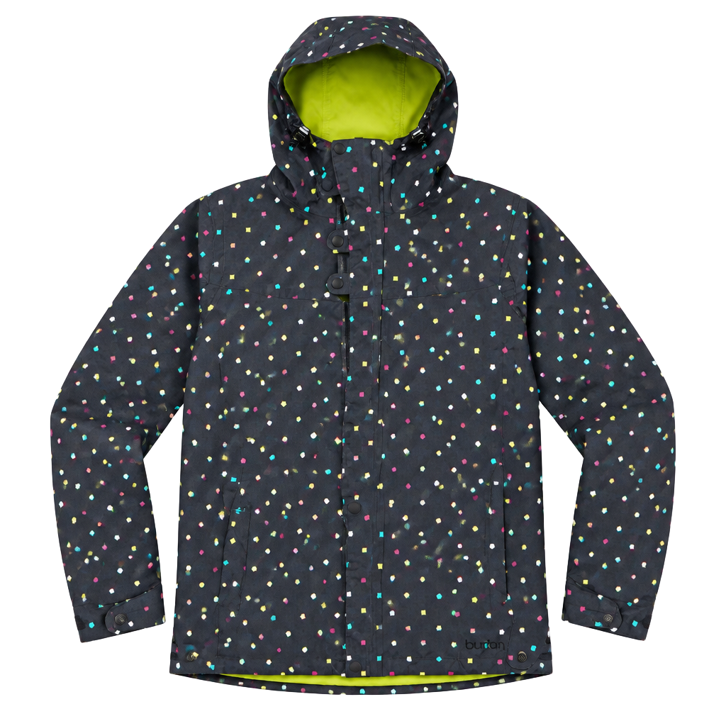Burton DryRide Ski Snowboard Jacket Size S Black Polka Dot 1
