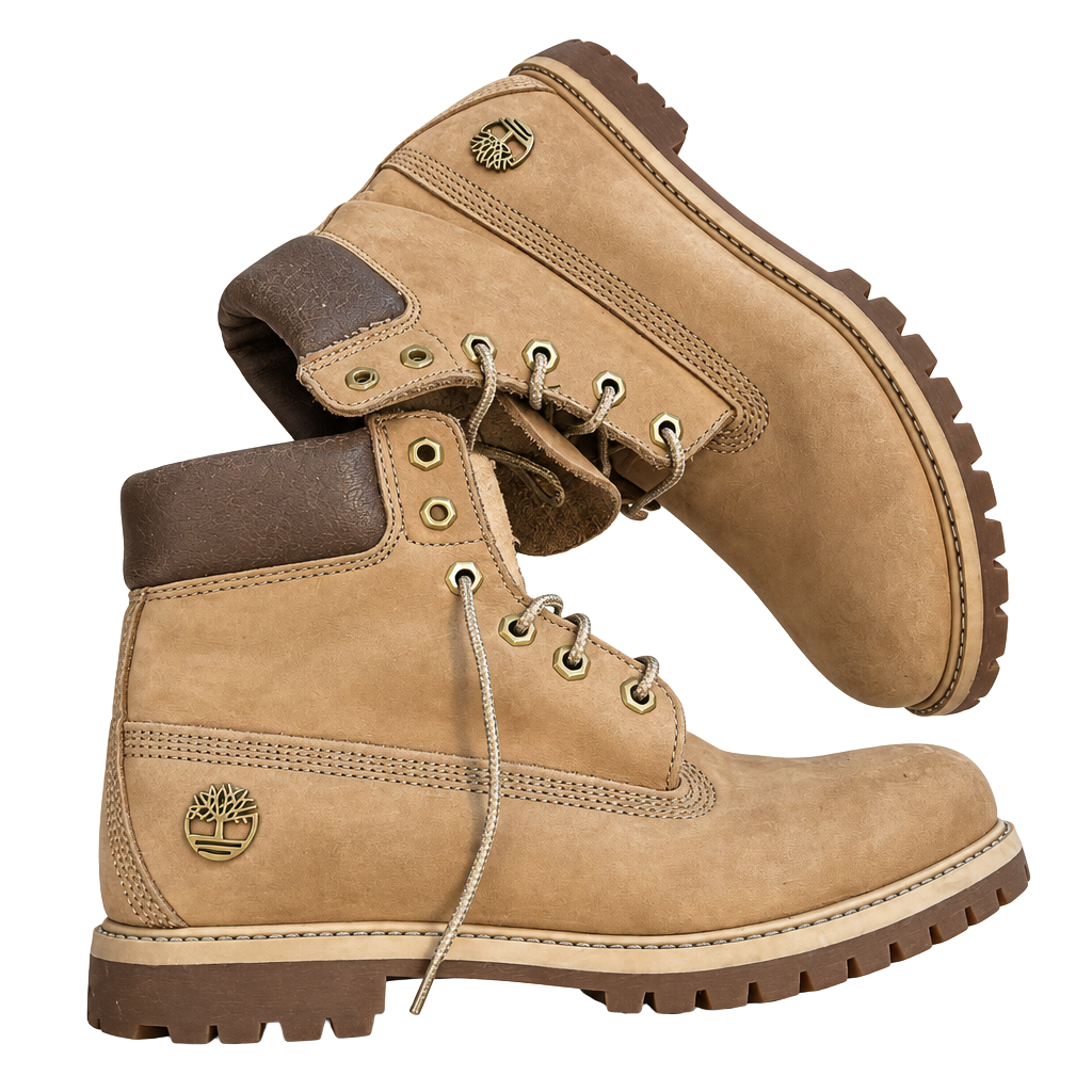 Timberland 6-Inch Premium Boot Size 9 M Khaki Rose Gold 1