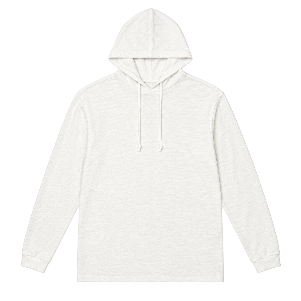 Rag & Bone Classic Flame Hoodie Size S/P White Slub Long Sleeve 1