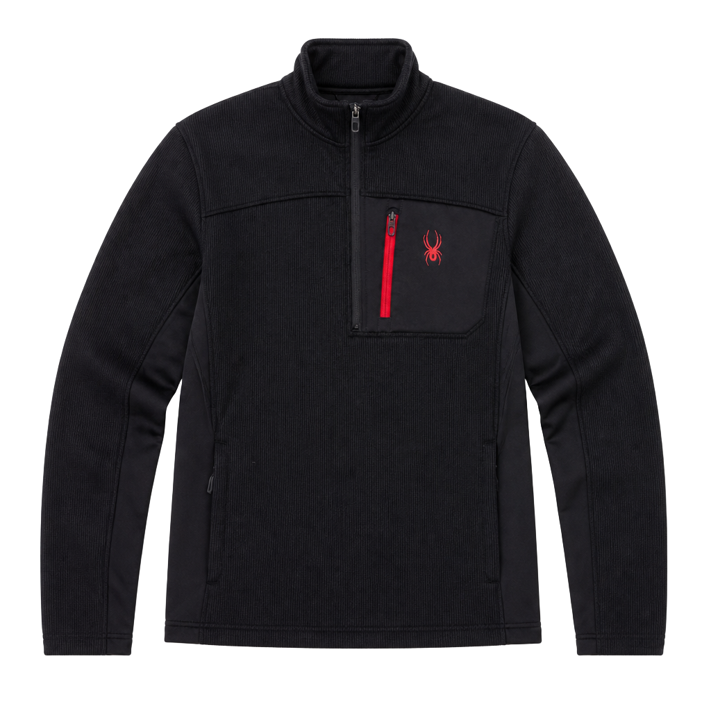 Spyder Core Fleece 1/4 Zip Knit Pullover Jacket 1