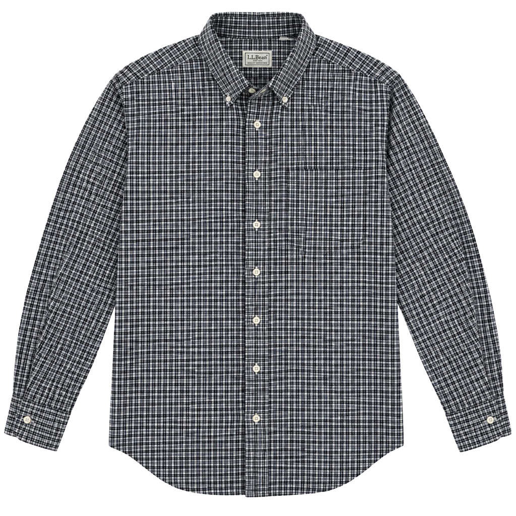 L.L. Bean Plaid Long Sleeve Button Down Shirt 1