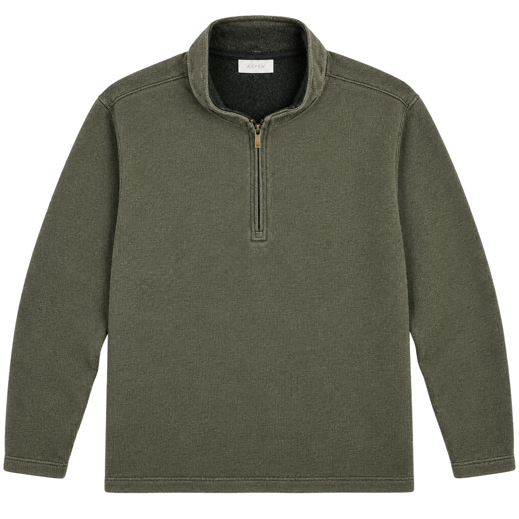 Aspen Quarter Zip Sweater Size XXL Green 1