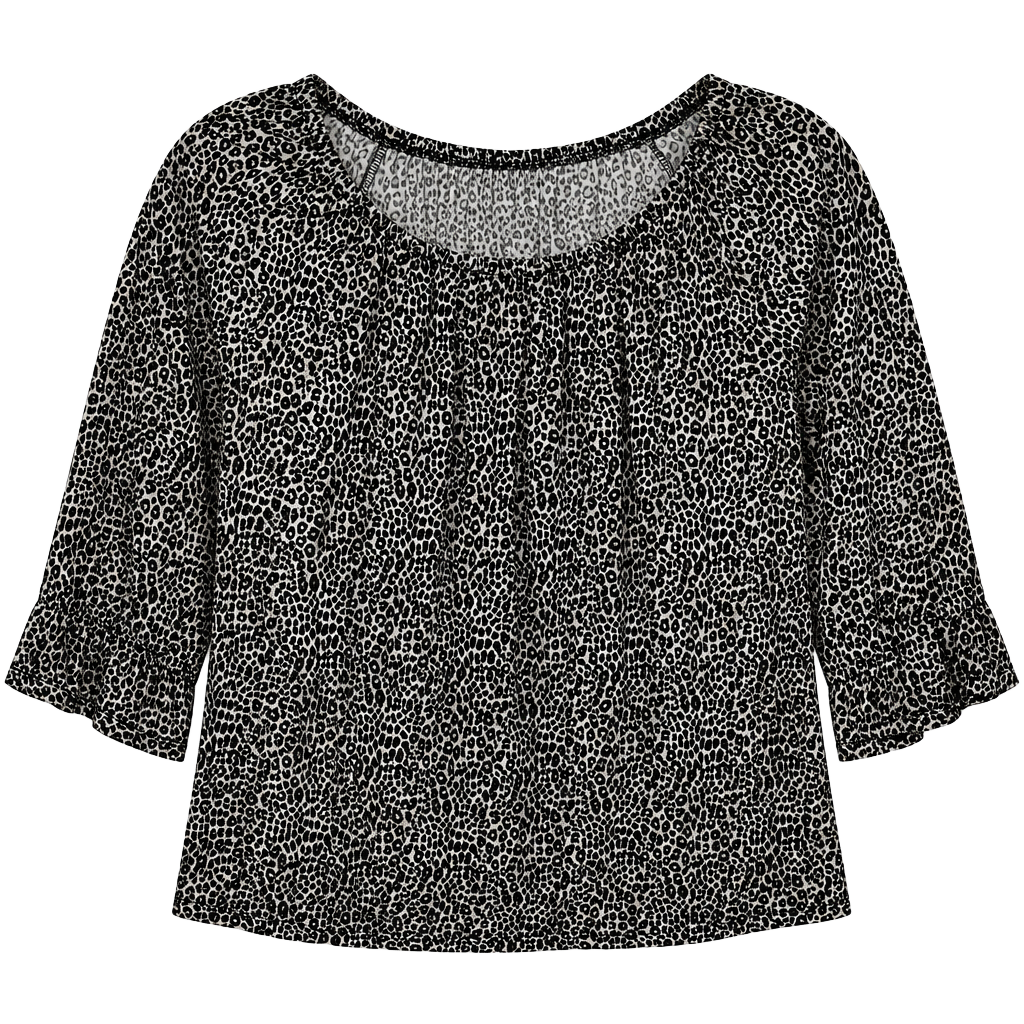 Michael Michael Kors Leopard Print Top Size S 1