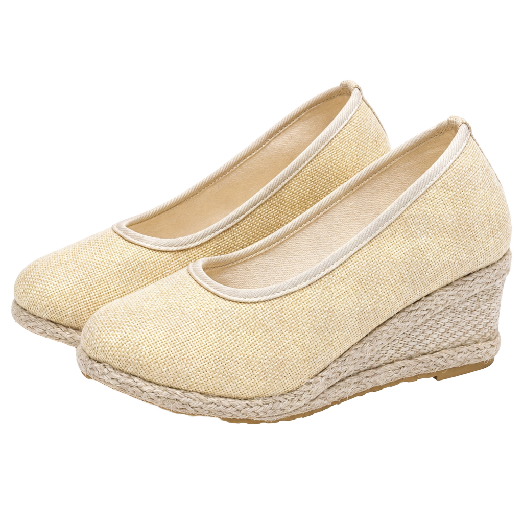 Ballerine Donna Zeppe in Tela Ballerina 1