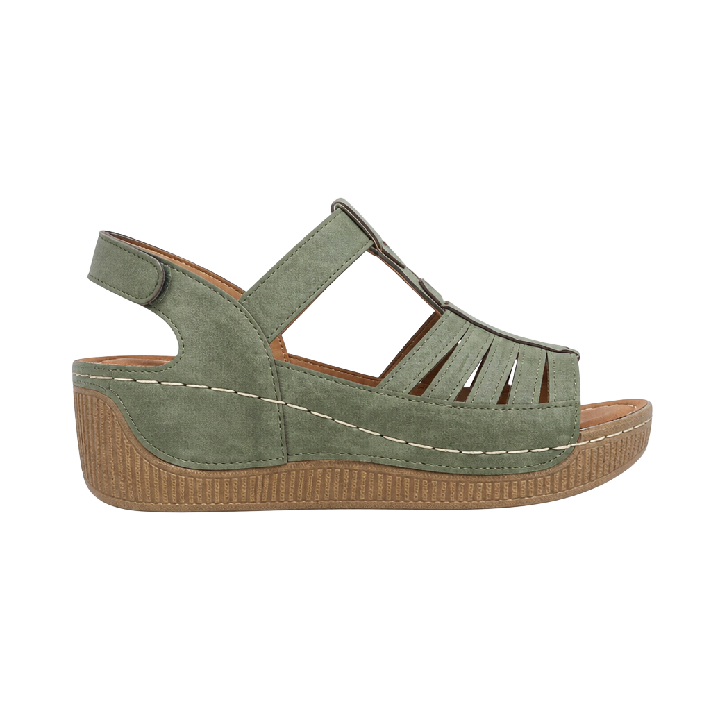 Fnooota Womens Comfort Sandals, Non-slip Open Toe Ankle Strap 1