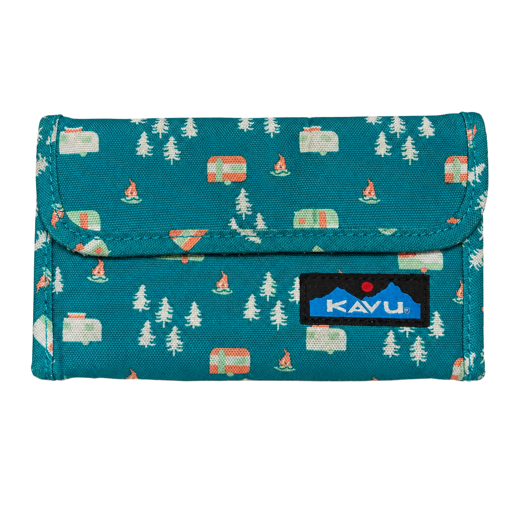 Kavu Big Spender Wallet Camping Print 1