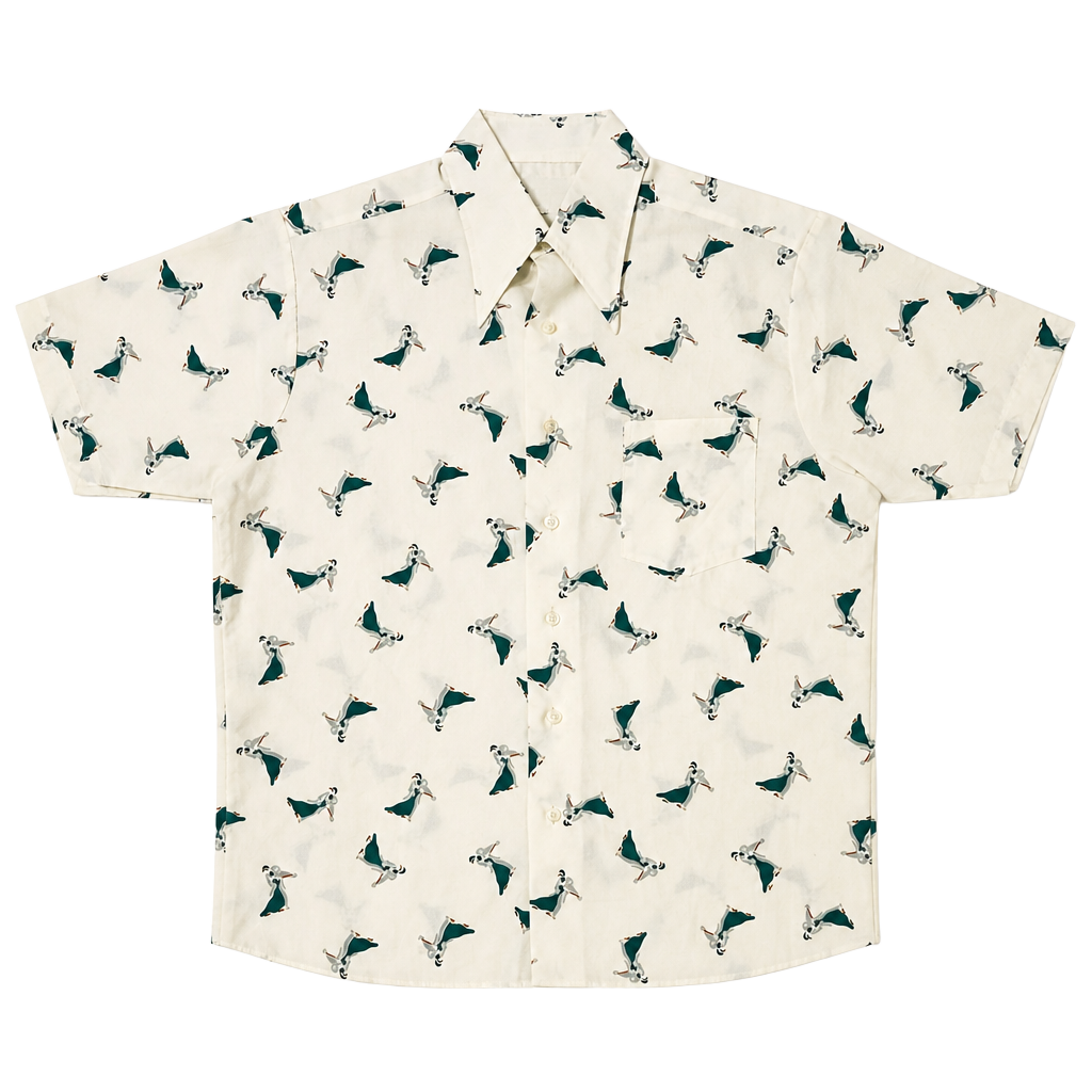 50s 60s KMART Dancing Couple Shirt - S/M 1