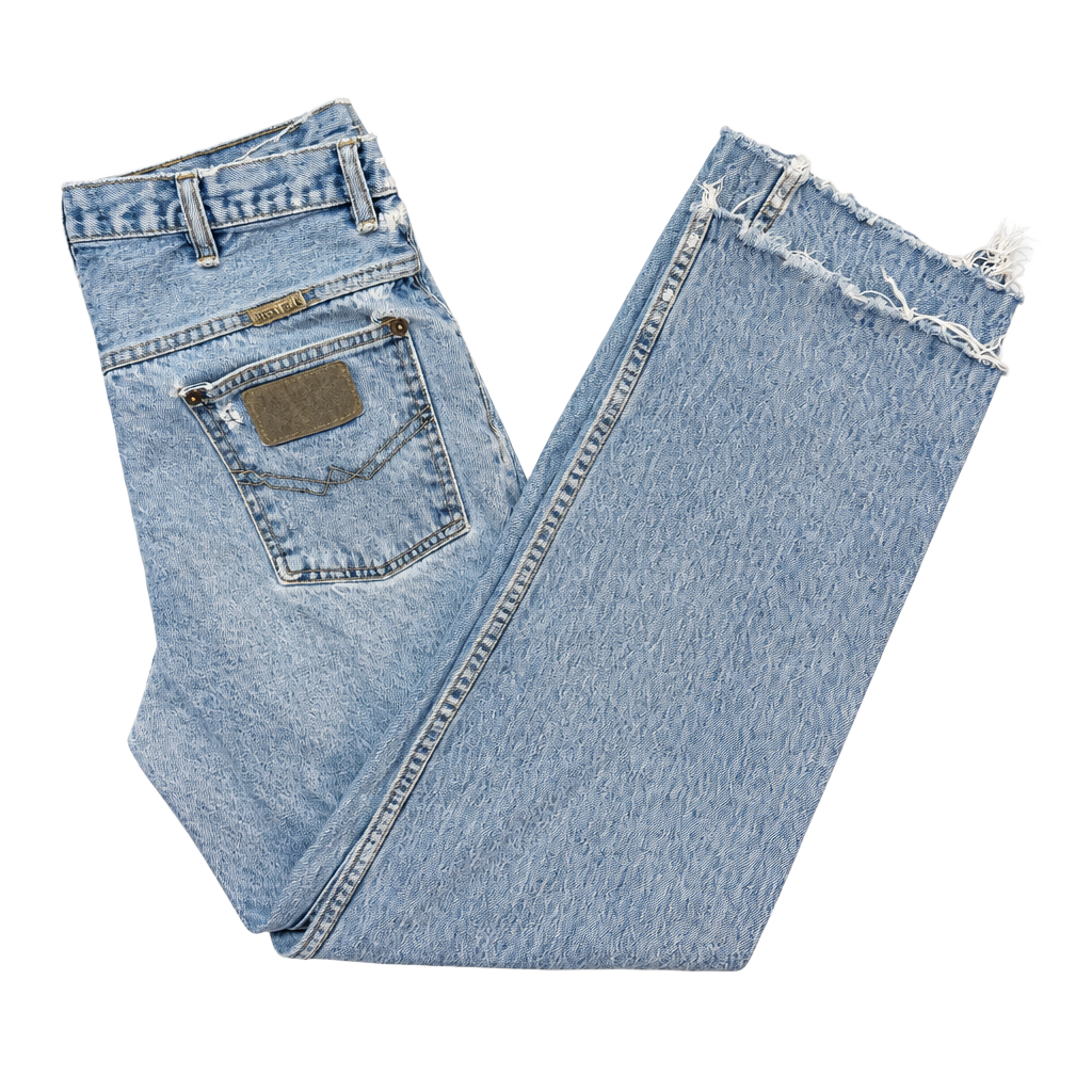 Vintage 90s Urgent Gear Baggy Jeans 30x32 Light Wash Button Fly Distressed Y2K 1