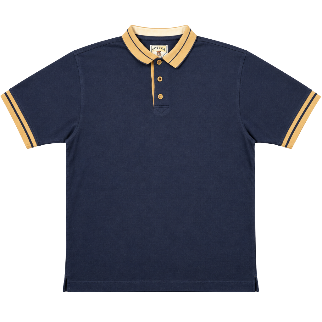 Cutter & Buck Polo Shirt Size XL Navy Blue Cotton 1