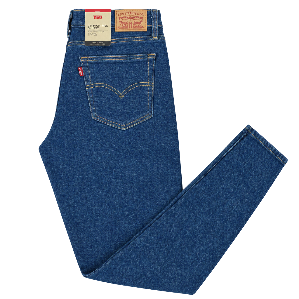 Levi's 721 High-Rise Skinny Size 29x32 Blue Denim Jeans 1