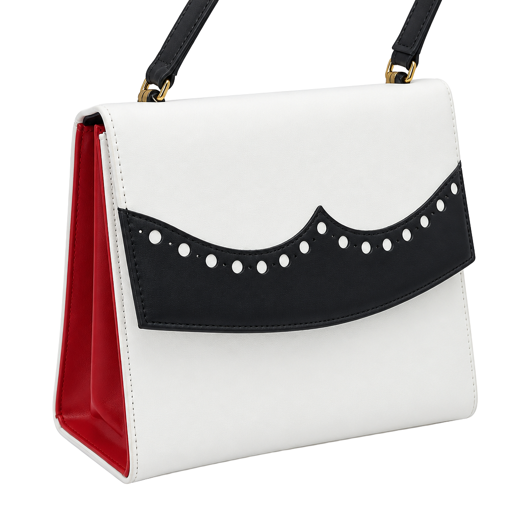 Miss America By Smartaire Vintage Wing Tip Spectator Handbag Purse 1