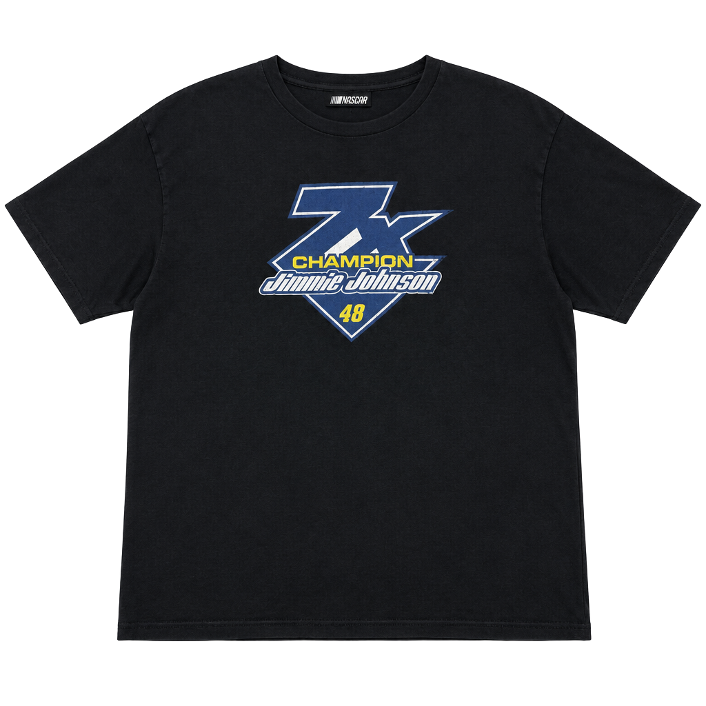 Fanatics Jimmie Johnson 7 Time Champion 48 T-Shirt Black 1