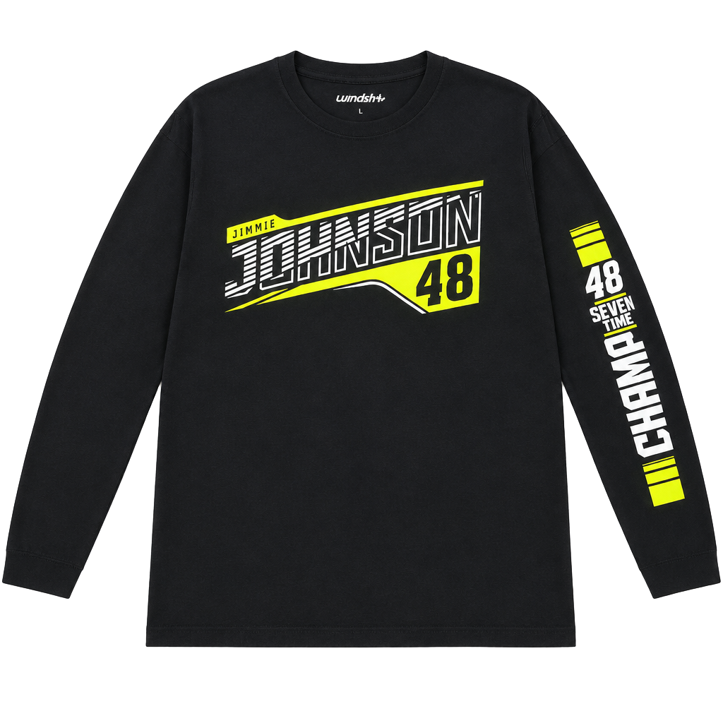 Hendrick Motorsports Jimmie Johnson 48 Seven Time Champ Black Long Sleeve 1