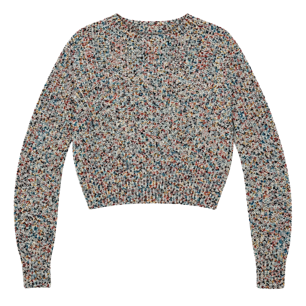 Cotton On Multicolor Chunky Knit Crewneck Sweater Size S 1