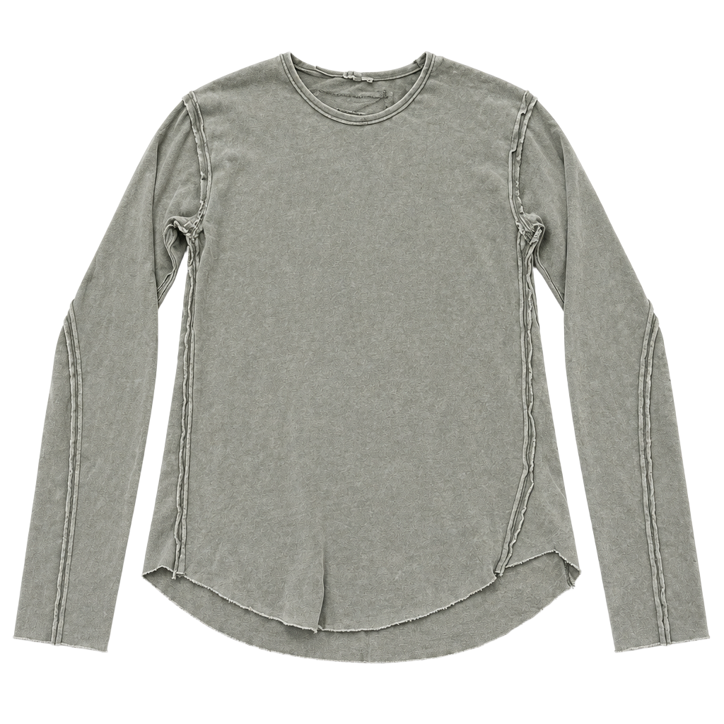 Easel Long Sleeve Thermal Shirt Size M Expose Hem (b1) 1
