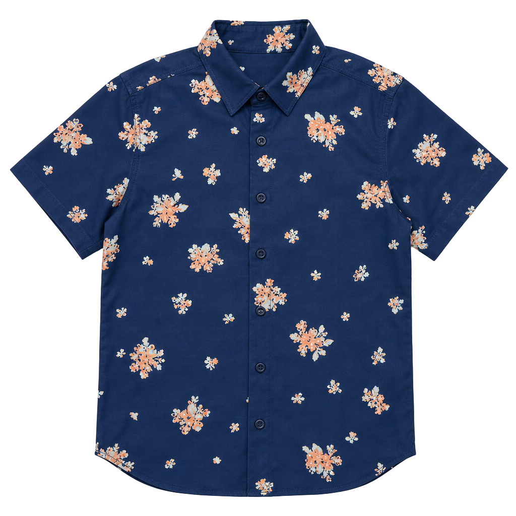 rue21 Women's Blue Floral Sleeveless Button-Up Blouse 1