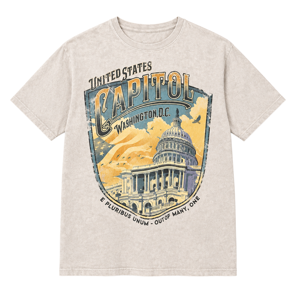 Big Vista United States Capitol Washington D.C. T-Shirt Size L 1
