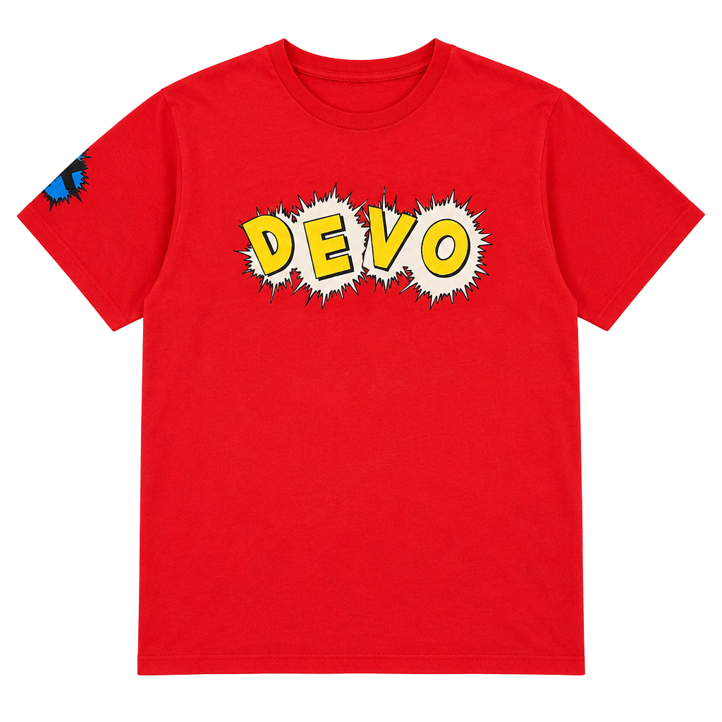 Next Level Devo Here to Go 5K 7.29.18 Red Graphic T-Shirt 1