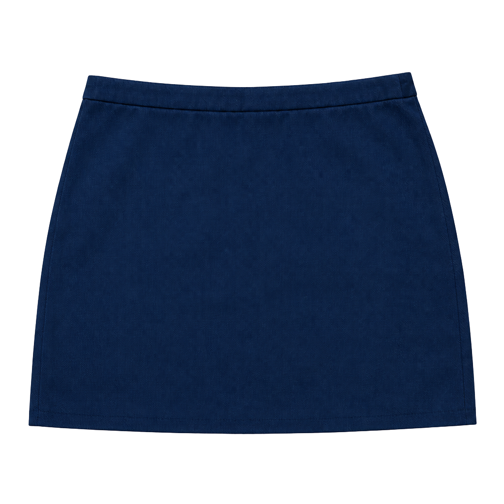 Vintage Y2K Forever 21 Pink Mountain Label Navy Blue Satin Mini Skirt 1