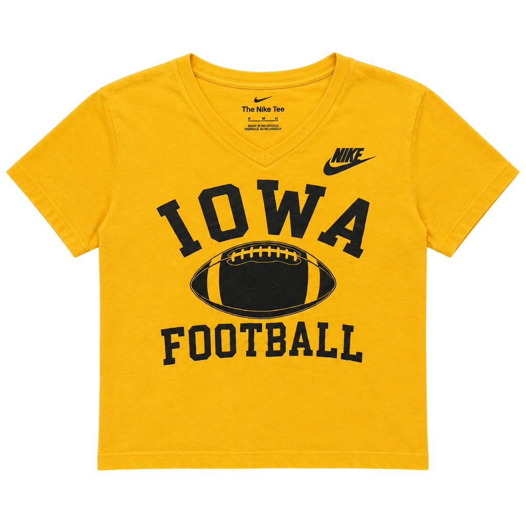 Nike Iowa Football T-Shirt Size S Yellow 1