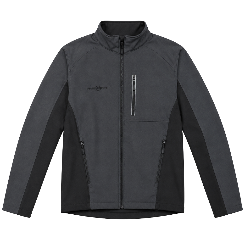 Free Tech Softshell Jacket Size 2XL Black Gray 1