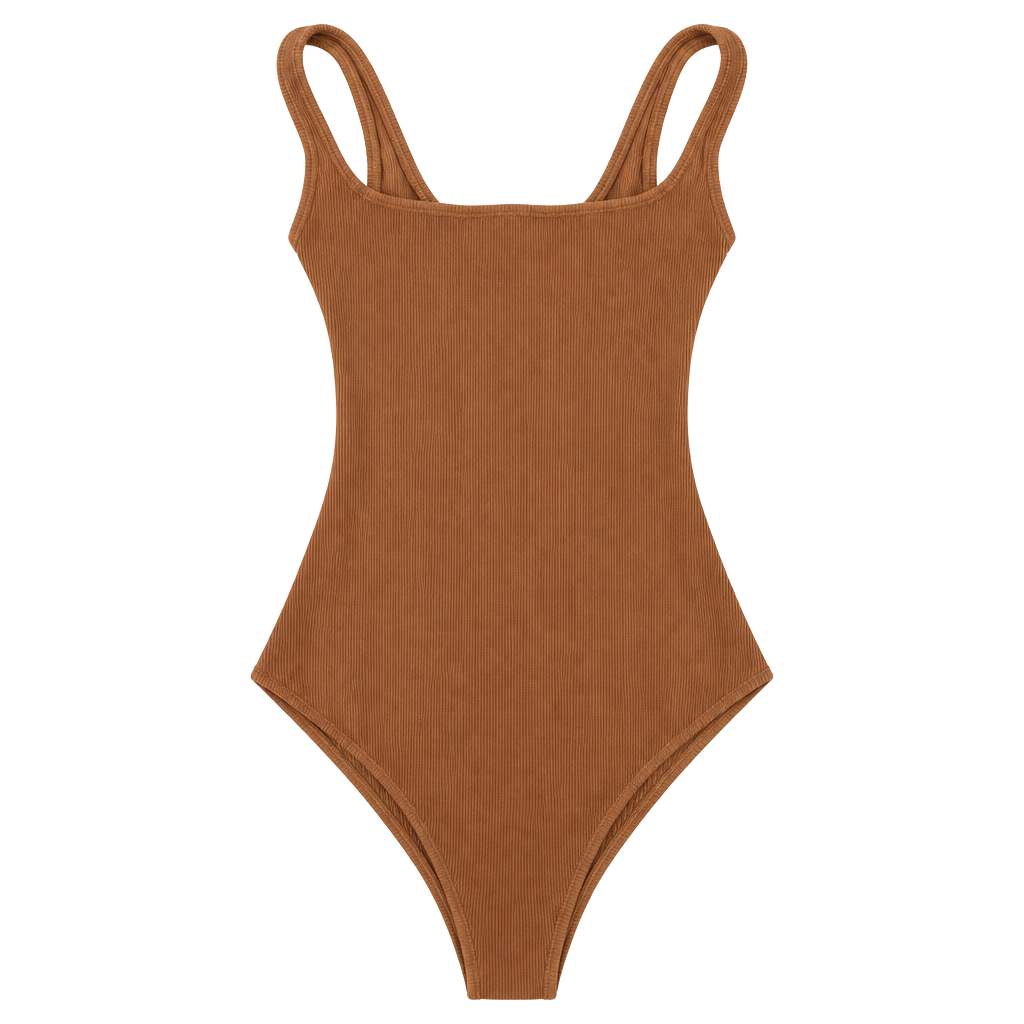 SKIMS Bodysuit Size XXS Sedona Ribbed Square Neck 1