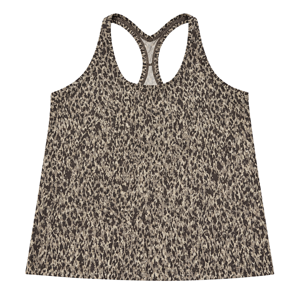 Lululemon Cool Racerback Tank Top Nulu Leopard White Opal 1