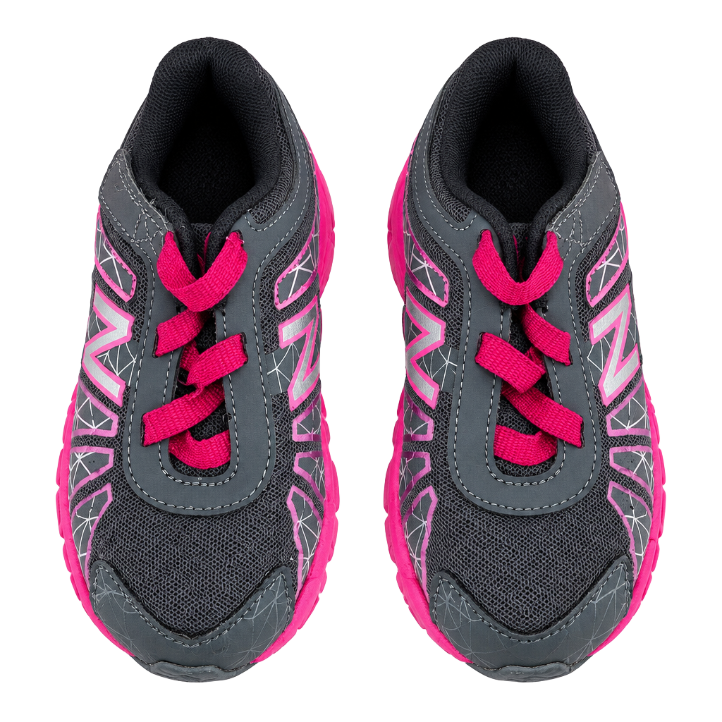 Kids New Balance 880v4 Size 8.5 Grey Pink Running Shoes 1